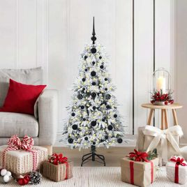 ELMIX Artificial Hinged Christmas Tree Green 120 cm PE and PVC