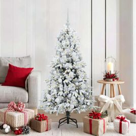 ELMIX Artificial Hinged Christmas Tree Green 150 cm PE and PVC