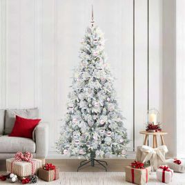 ELMIX Artificial Hinged Christmas Tree Green 210 cm PE and PVC