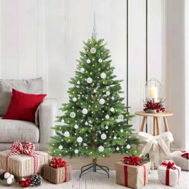 COZZIN Artificial Christmas Tree with 150 LEDs Green 150 cm PE and PVC