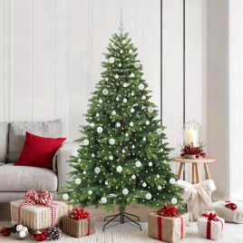COZZIN Artificial Christmas Tree with 300 LEDs Green 180 cm PE and PVC