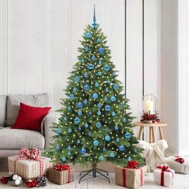 COZZIN Artificial Christmas Tree with 300 LEDs Green 180 cm PE and PVC