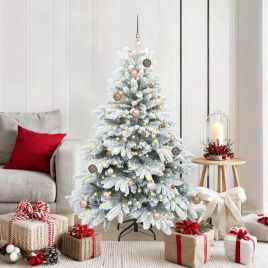 COZZIN Artificial Christmas Tree with 150 LEDs Green 150 cm PE and PVC