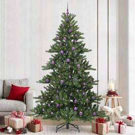 EMBERA Artificial Hinged Christmas Tree with 300 LEDs 240 cm PVC