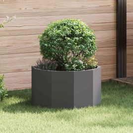 CLSRIDG Planter 60x60x35 cm Steel - Black