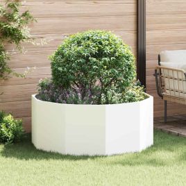 CLSRIDG Planter 120x120x50 cm Steel - White