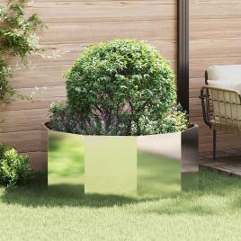 CLSRIDG Planter 120x120x50 cm Stainless Steel - Silver