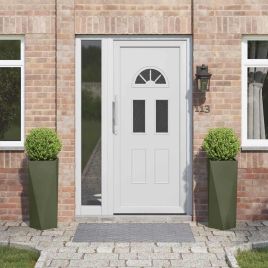 CLSRIDG Planter 2 pcs Olive 30x30x75 cm Steel - Green