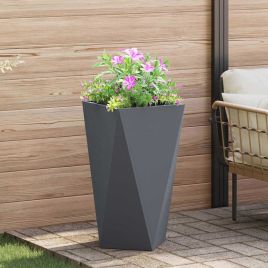 CLSRIDG Planter Anthracite 40x40x75 cm Steel