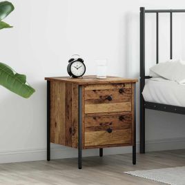 Bedside Cabinet Old Wood 40x42x50 cm Engineered Wood