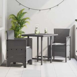 MEFORD Garden Chair 2 pcs Light 53x49x85 cm Polypropylene - Grey