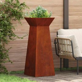 DRDALE Pillar Planter 40x40x100 cm - Silver