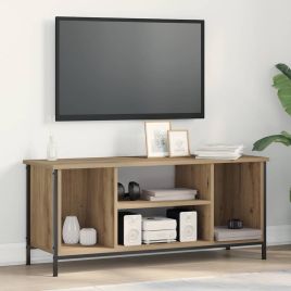 TV Stand Artisan Oak Engineered Wood, Metal 102 x 35 x 45 cm