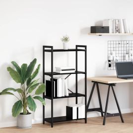 Bookcase Black oak 60 x 30 x 118 cm Engineered wood