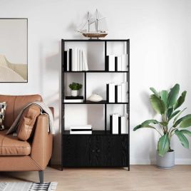 Bookshelf Black oak 80 x 30 x 155.5 cm Engineered wood