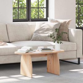 Coffee Table Natural 80 x 40 x 35 cm Solid pine wood