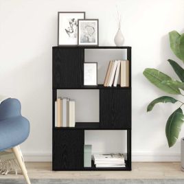 Entertainment Centre Black Oak Engineered Wood 60 x 24 x 94 cm