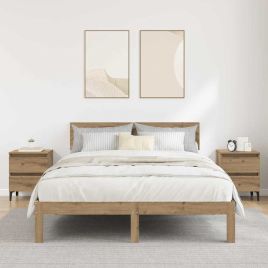 Bed Cabinets 2 pcs Artisan Oak 40x35x50 cm Engineered Wood