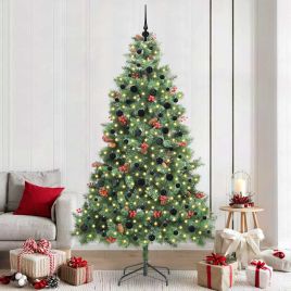 GLIMRA Artificial Christmas Tree Green 240 cm PVC and Metal