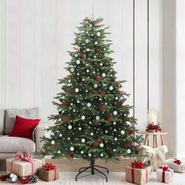BLINCA Artificial Christmas Tree with 300 LEDs with Stand Green 240 cm