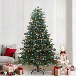 BLINCA Artificial Christmas Tree with 300 LEDs with Stand Green 240 cm