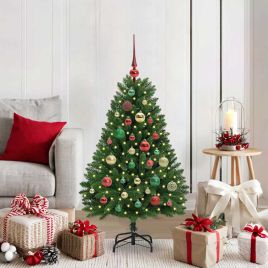 BRILAN Artificial Christmas Tree with Stand Green 120 cm PVC and Metal