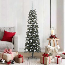 COZERA Artificial Christmas Tree with 150 LEDs with Stand Green 150 cm