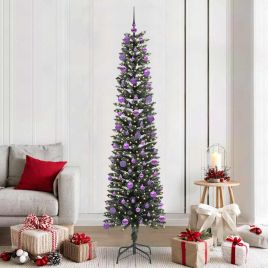 COZERA Artificial Christmas Tree with 300 LEDs with Stand Green 210 cm