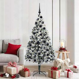 COSDEN Artificial Christmas Tree with 300 LEDs with Stand Green 180 cm