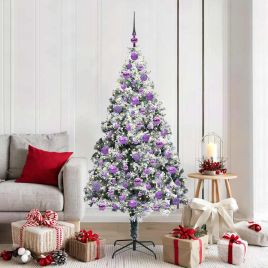 COSDEN Artificial Christmas Tree with 300 LEDs with Stand Green 180 cm