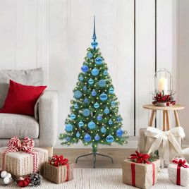 COSDEN Artificial Pre-lit Christmas Tree Green 120 cm PVC