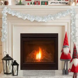 FROSTIQ Christmas Ball Garland White 186 cm Polystyrene