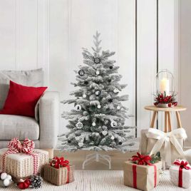 FLINRA Christmas Bauble Set 40 pcs Black and White Plastic