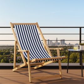 BIRCHGROVE Sun Lounger - Light Oak