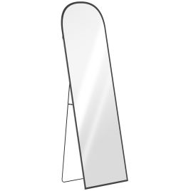 HERON 165cm Aluminium Frame Standing Mirror Black