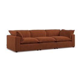 3 Seater Sofa - PUEBLA Fabric Saffron
