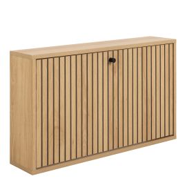 ARISTA Shoe Cabinet 1 Flip Down Door In Oak