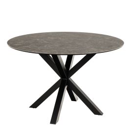 Dining Table - HEAVEN Dining Table Ceramic Black Top 119cm