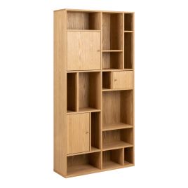 ROSTA 3 Door Large Bookcase in Oak