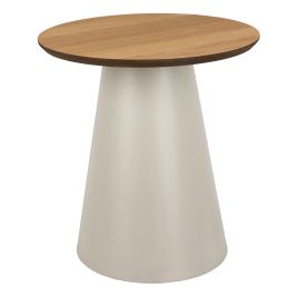 SOIL Round Coffee Table in Oak/Grey 45x48cm