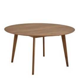 ROXEN Round Dining Table in Walnut 140x76cm
