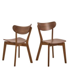 ROXEN Dining Chairs in Walnut Set of 2