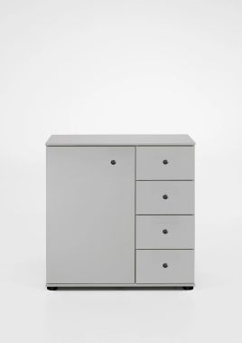 CONWAY 1 Door Sideboard with 4 Drawers - White