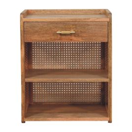 GENOVA T-Bar Open Bedside, Ready Assembled