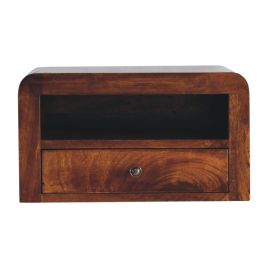 LIPARI Chestnut 1 Drawer Wall Mounted Nightstand