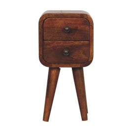 CROMER Extra Mini Curved Chestnut Bedside