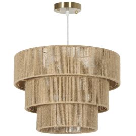 HERON Hemp Rope Ceiling Light Boho Pendant Light Light Brown