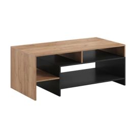 Pantheon Haven Coffee Table in Oak and Black - 120cm