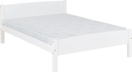 Amber 4ft6 Double Bed - White