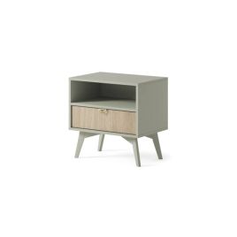 Bedside Table - FLAHERTY Nightstand Green 54cm